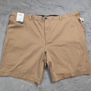 NWT IZOD Saltwater Relaxed Fit Chino Shorts Men's Big‎ Tall Flat Front 54W